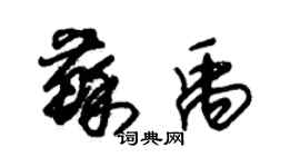 朱錫榮蘇禹草書個性簽名怎么寫