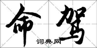 胡問遂命駕行書怎么寫