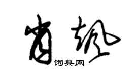 朱錫榮肖颯草書個性簽名怎么寫