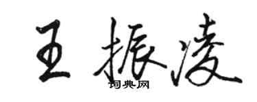 駱恆光王振凌行書個性簽名怎么寫