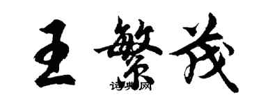 胡問遂王繁茂行書個性簽名怎么寫