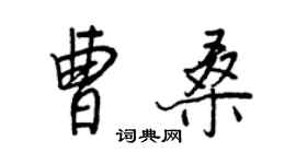 王正良曹桑行書個性簽名怎么寫