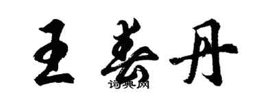 胡問遂王春丹行書個性簽名怎么寫