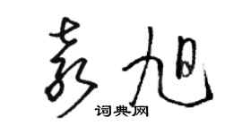 駱恆光袁旭草書個性簽名怎么寫