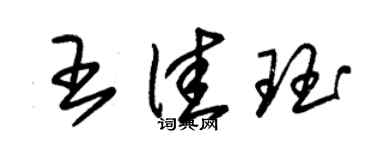 朱錫榮王佳珏草書個性簽名怎么寫