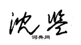 朱錫榮沈鑒草書個性簽名怎么寫