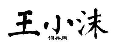 翁闓運王小沫楷書個性簽名怎么寫