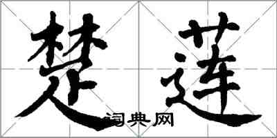 翁闓運楚蓮楷書怎么寫