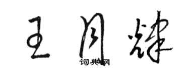 駱恆光王月輝草書個性簽名怎么寫