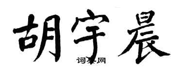 翁闓運胡宇晨楷書個性簽名怎么寫