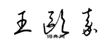 梁錦英王歐嘉草書個性簽名怎么寫