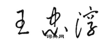 駱恆光王忠淳草書個性簽名怎么寫