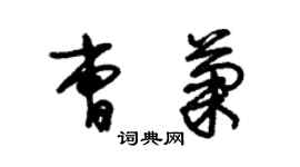 朱錫榮曹菊草書個性簽名怎么寫