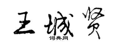 曾慶福王城賢行書個性簽名怎么寫