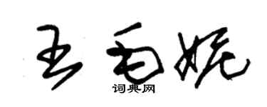 朱錫榮王毛妮草書個性簽名怎么寫