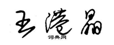 朱錫榮王港晶草書個性簽名怎么寫