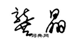 朱錫榮龔晶草書個性簽名怎么寫