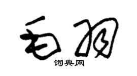 朱錫榮毛羽草書個性簽名怎么寫