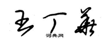 朱錫榮王丁華草書個性簽名怎么寫