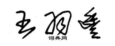 朱錫榮王羽豐草書個性簽名怎么寫