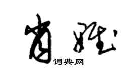 朱錫榮肖雅草書個性簽名怎么寫