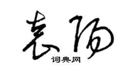 曾慶福袁陽草書個性簽名怎么寫