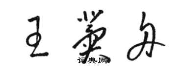 駱恆光王冀舟草書個性簽名怎么寫