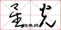 劉少英星光草書怎么寫
