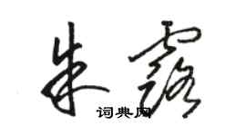 駱恆光朱露草書個性簽名怎么寫