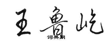駱恆光王魯屹行書個性簽名怎么寫