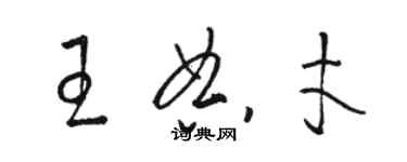 駱恆光王典才草書個性簽名怎么寫