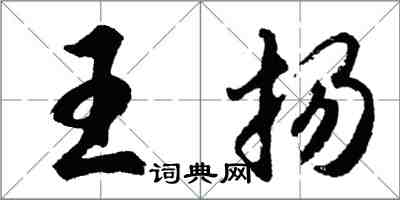 胡問遂王揚行書怎么寫