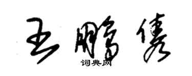 朱錫榮王鵬雋草書個性簽名怎么寫