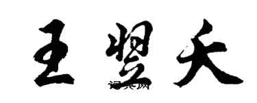 胡問遂王翌夭行書個性簽名怎么寫