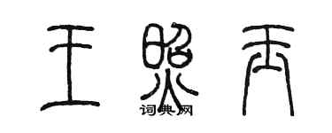 陳墨王照玉篆書個性簽名怎么寫