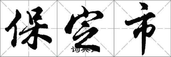 胡問遂保定市行書怎么寫