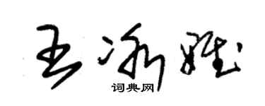 朱錫榮王冰雅草書個性簽名怎么寫