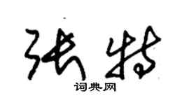 朱錫榮張特草書個性簽名怎么寫