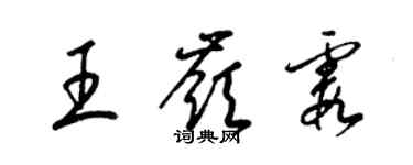 梁錦英王嶺霞草書個性簽名怎么寫