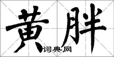 翁闓運黃胖楷書怎么寫