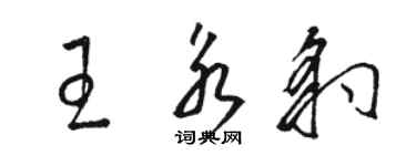 駱恆光王永豹草書個性簽名怎么寫