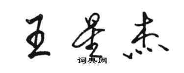 駱恆光王星傑行書個性簽名怎么寫