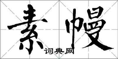 翁闓運素幔楷書怎么寫