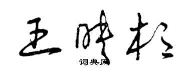 曾慶福王映杉草書個性簽名怎么寫