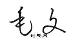 駱恆光毛文草書個性簽名怎么寫