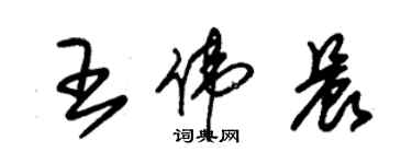 朱錫榮王偉晨草書個性簽名怎么寫