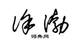 朱錫榮徐渤草書個性簽名怎么寫