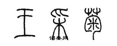 陳墨王彩菊篆書個性簽名怎么寫