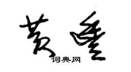 朱錫榮黃豐草書個性簽名怎么寫