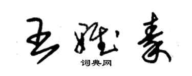 朱錫榮王雅秦草書個性簽名怎么寫